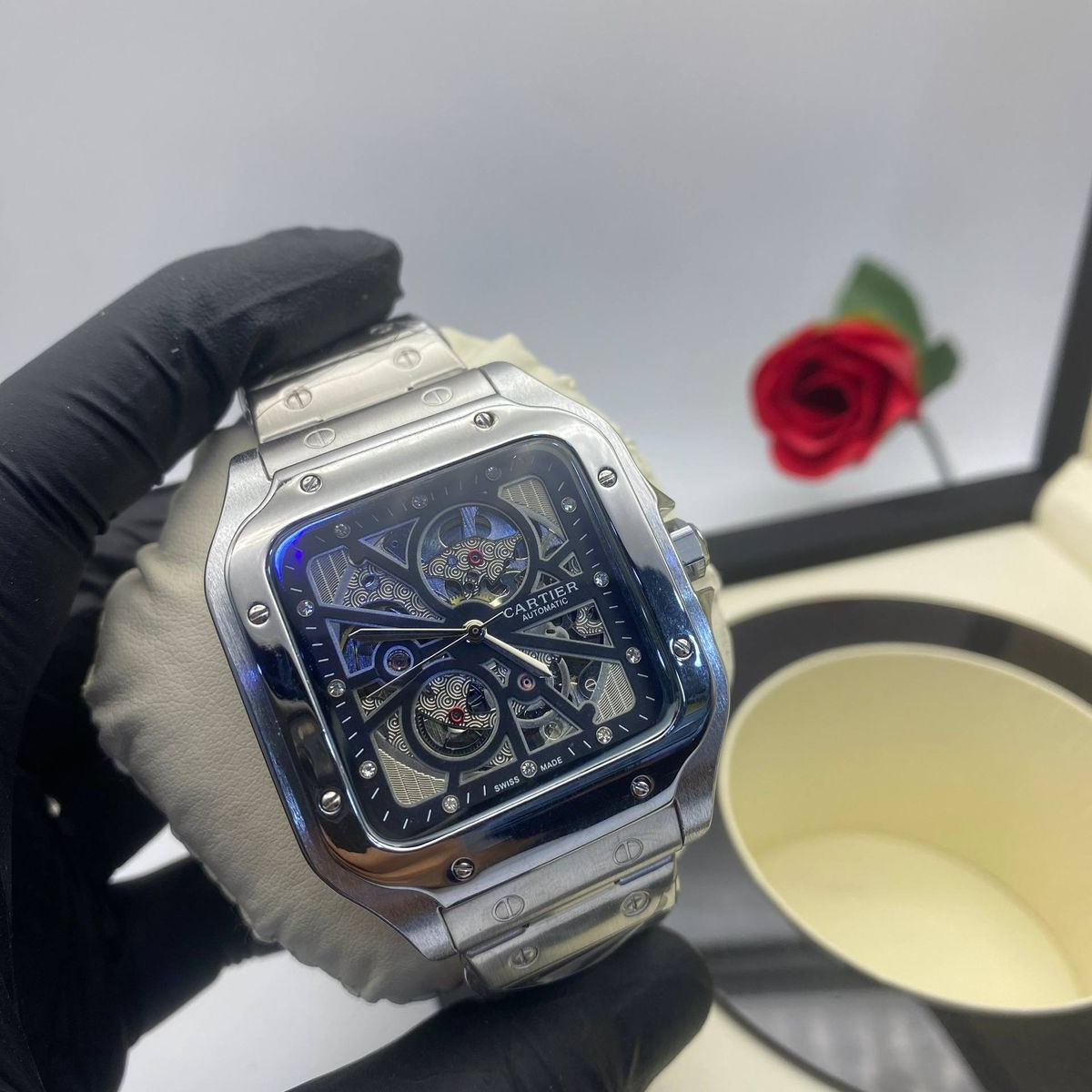 Cartier Santos Homme Squelette Automatique