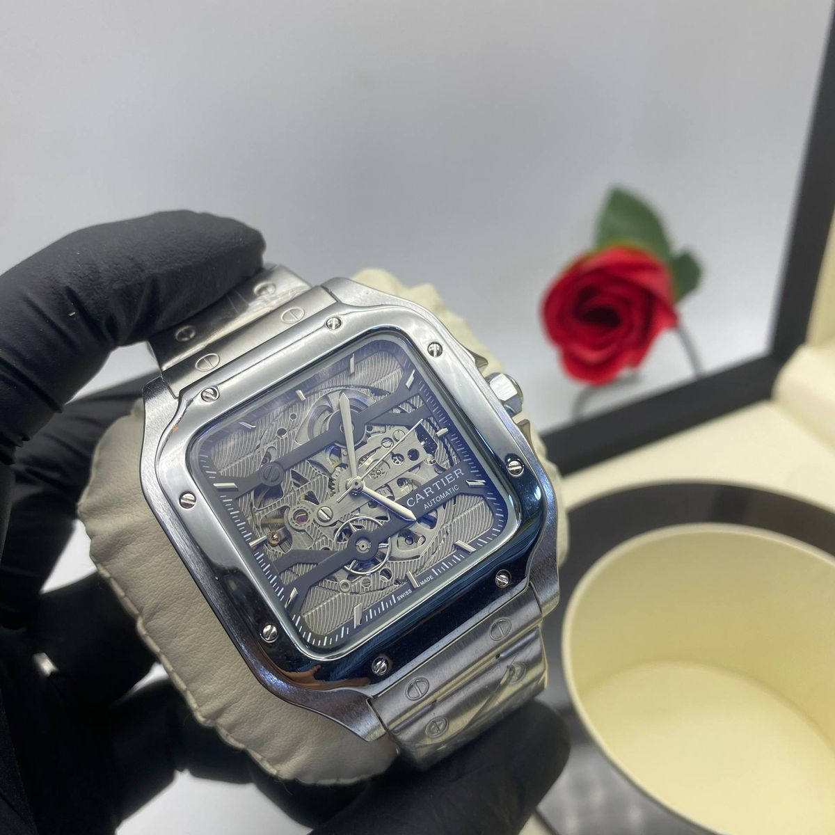 Cartier Santos Homme Squelette Automatique