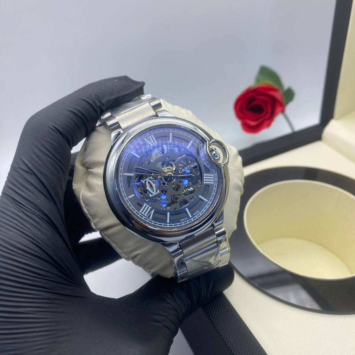 Cartier Ballon Bleu Squelette Automatique